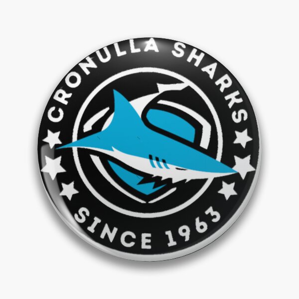 Item preview, Cronulla Sharks Since 1963 Badge Logo designed and sold by Md Sajib Rahman  Antor.