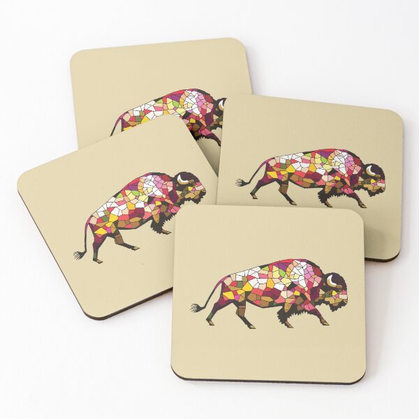Item preview, wild bison mosaic designed and sold by designmari.