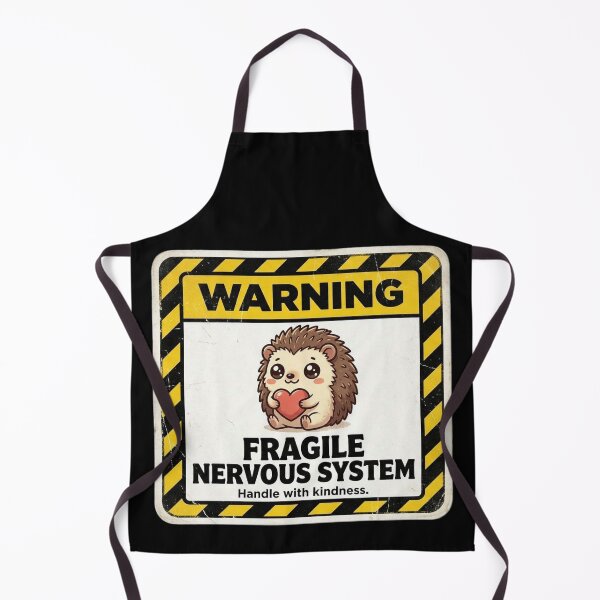 Item preview, Warning Fragile Nervous System Hedgehog designed and sold by Visual Dept..