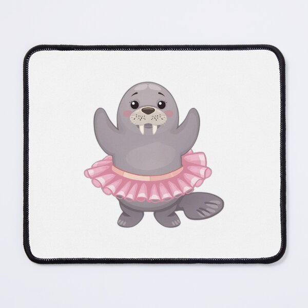 Item preview, Cute Manatee in Pink Tutu Ballet Pose designed and sold by burbankdesigns.