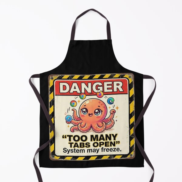 Item preview, Danger Too Many Tabs Octopus designed and sold by Visual Dept..