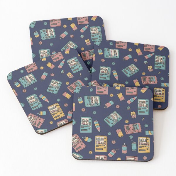 Item preview, Retro Japanese Vending Machine Pattern – City Pop Aesthetic designed and sold by itsTinaColman.