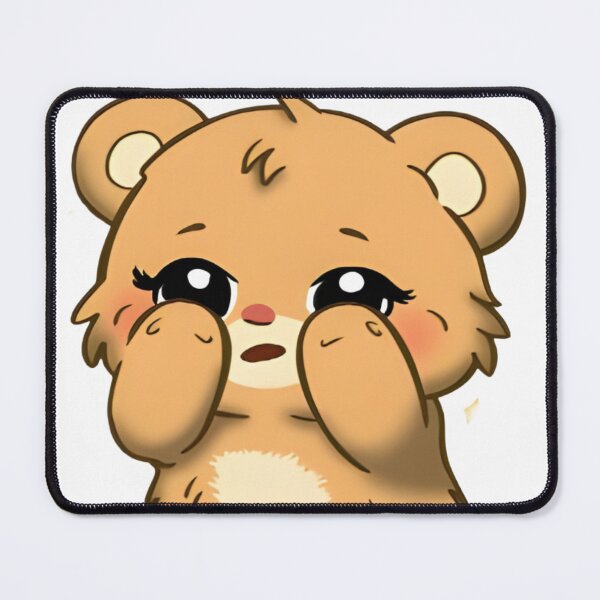 Item preview, Single Chibi Bear with an Embarrassed Expression  designed and sold by Velvet702.