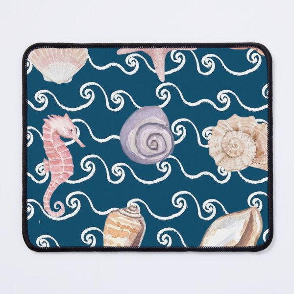 Item preview, Watercolour Nautical Sea Shells and Ocean Waves designed and sold by Studio Elven.