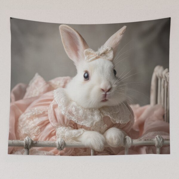 Item preview, Rabbit in Pink Dress designed and sold by Elisabeth Lucas.