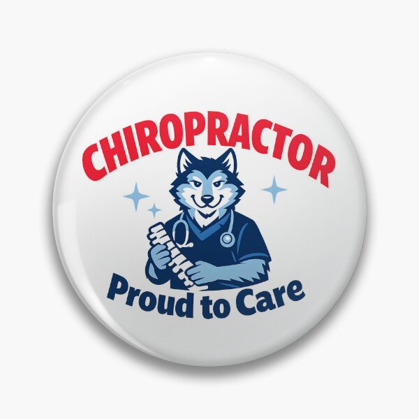 Item preview, Chiropractor Proud to Care – Cute Wolf Spine Doctor Design designed and sold by ClinicalHubs.