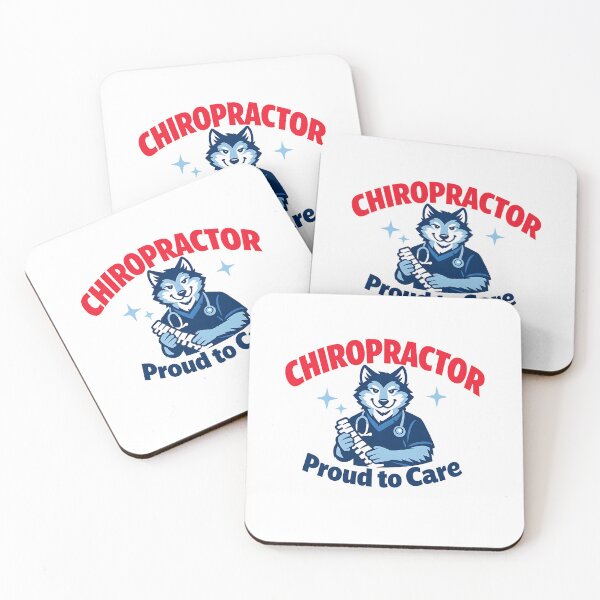 Item preview, Chiropractor Proud to Care – Cute Wolf Spine Doctor Design designed and sold by ClinicalHubs.