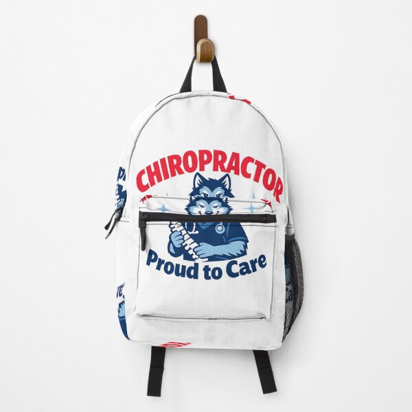 Item preview, Chiropractor Proud to Care – Cute Wolf Spine Doctor Design designed and sold by ClinicalHubs.