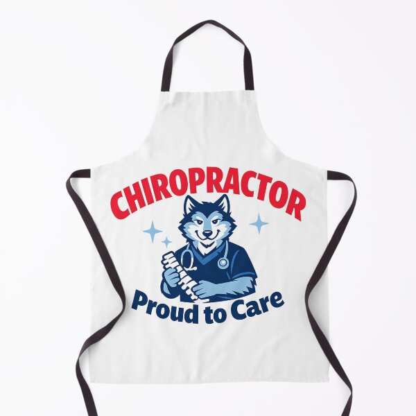 Item preview, Chiropractor Proud to Care – Cute Wolf Spine Doctor Design designed and sold by ClinicalHubs.