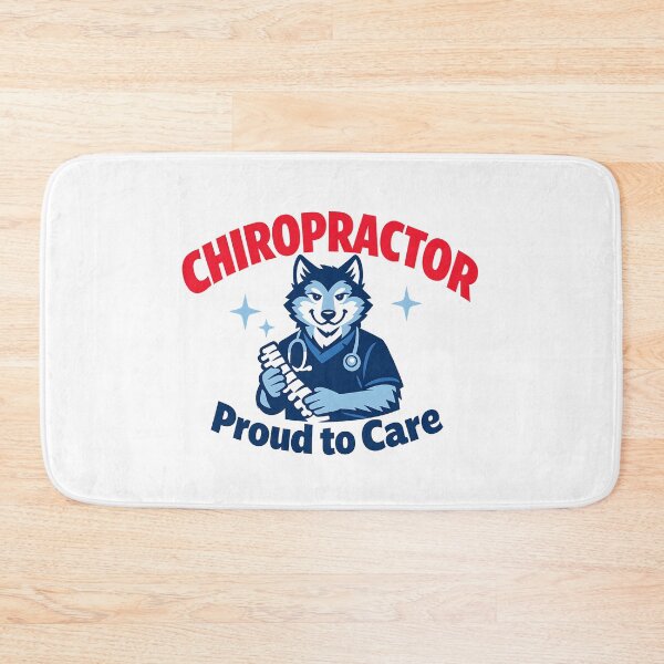 Item preview, Chiropractor Proud to Care – Cute Wolf Spine Doctor Design designed and sold by ClinicalHubs.