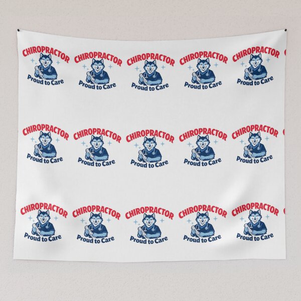 Item preview, Chiropractor Proud to Care – Cute Wolf Spine Doctor Design designed and sold by ClinicalHubs.