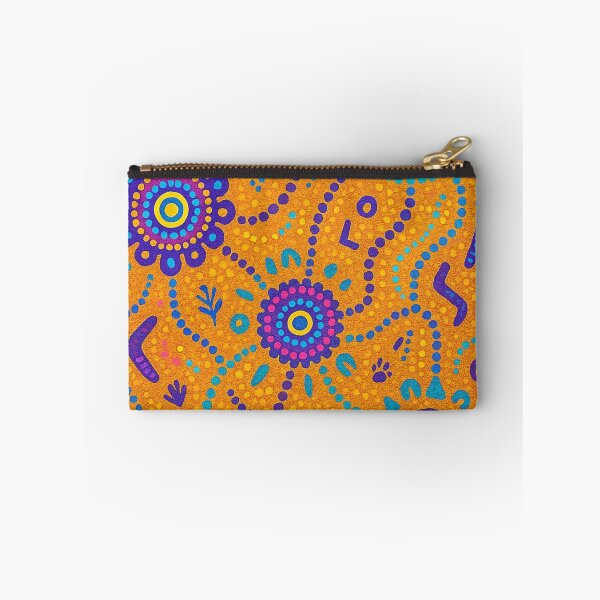 Item preview, Aboriginal Dot Painting Waterway Orange designed and sold by AboriginalartVI.