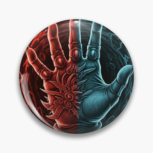 Item preview, Fire and Ice Elemental Magic Hand Fantasy Portal designed and sold by Dzblack.