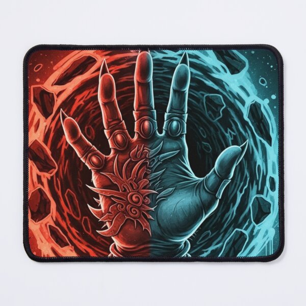 Item preview, Fire and Ice Elemental Magic Hand Fantasy Portal designed and sold by Dzblack.