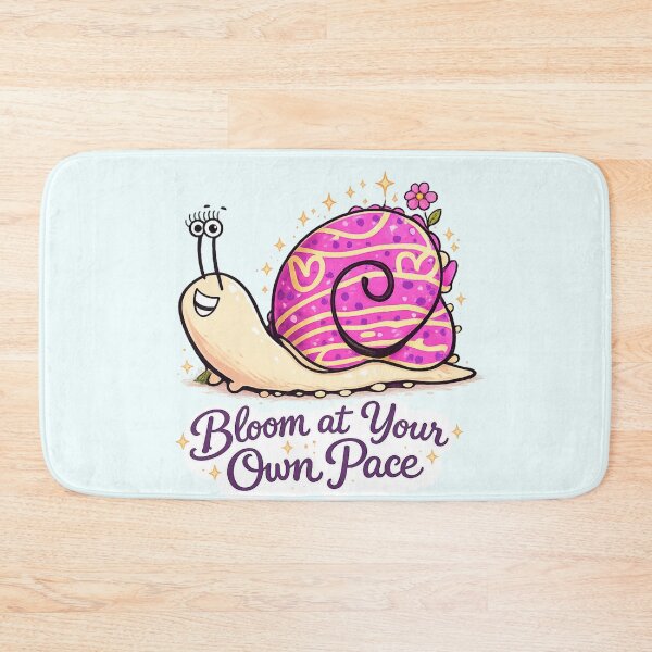 Item preview, Bloom at your own Pace Snail art designed and sold by Shells Designs.