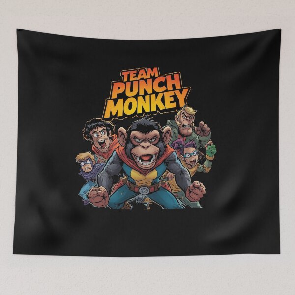 Item preview, Team Punch Monkey-baby monkey, cute, macaque, japan zoo fans designed and sold by ChameraDesign.