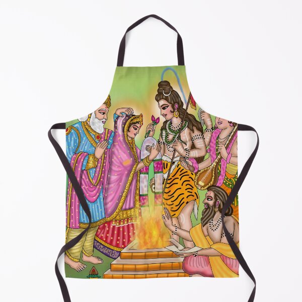 Item preview, Lord Shiva Parvati Divine Couple Design – Sacred Hindu Art Illustration designed and sold by Harshit_Digital_Arts.