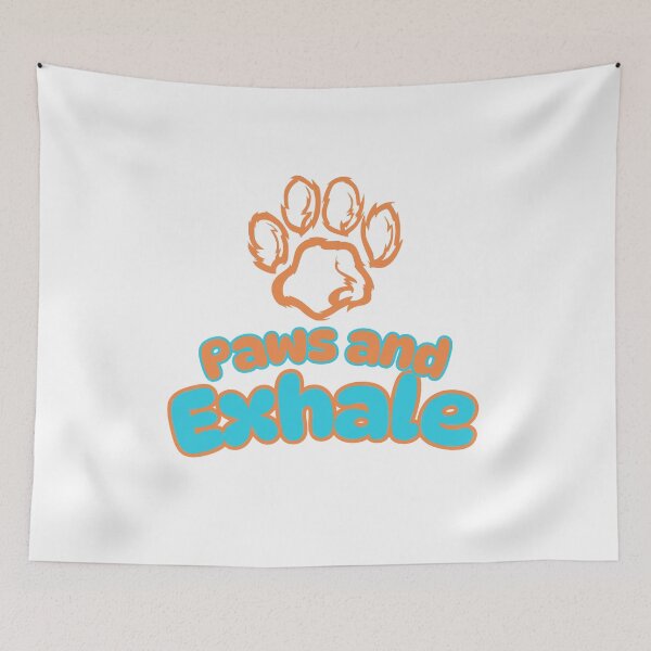 Item preview, Paws and Exhale - Minimalist Dog Lover designed and sold by VibeArtShop.