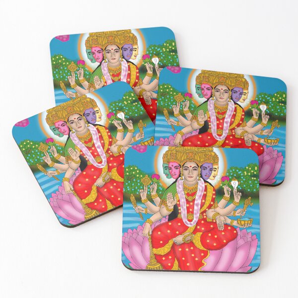 Item preview, Goddess Gayatri Sacred Design – Vedic Divine Feminine Art designed and sold by Harshit_Digital_Arts.