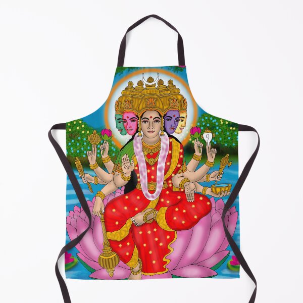 Item preview, Goddess Gayatri Sacred Design – Vedic Divine Feminine Art designed and sold by Harshit_Digital_Arts.