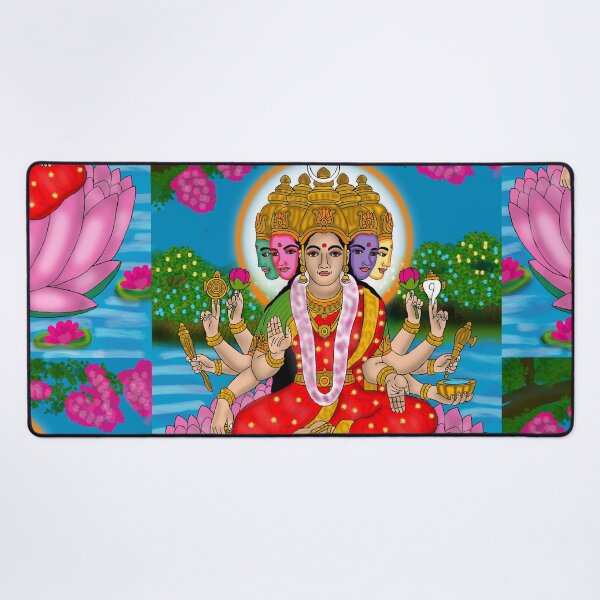 Item preview, Goddess Gayatri Sacred Design – Vedic Divine Feminine Art designed and sold by Harshit_Digital_Arts.