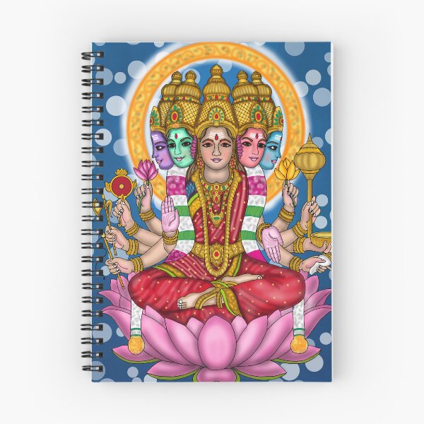 Item preview, Ilustración divina de Gayatri Mata – Obra espiritual de la diosa hindú designed and sold by Harshit_Digital_Arts.
