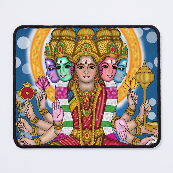 Item preview, Gayatri Mata Divine Illustration – Hindu Goddess Spiritual Artwork designed and sold by Harshit_Digital_Arts.