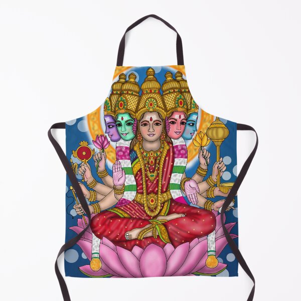 Item preview, Gayatri Mata Divine Illustration – Hindu Goddess Spiritual Artwork designed and sold by Harshit_Digital_Arts.