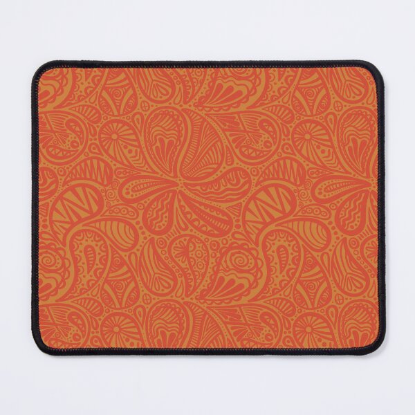 Item preview, Warm Ember Hand-Drawn Paisley Mandala Pattern designed and sold by AlyonaCo.