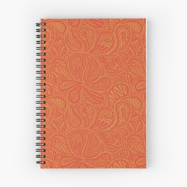 Item preview, Warm Ember Hand-Drawn Paisley Mandala Pattern designed and sold by AlyonaCo.