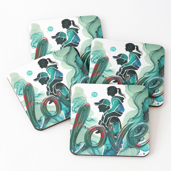 Item preview, Father & Daughter Love – Abstract Family Art  designed and sold by asudesign.