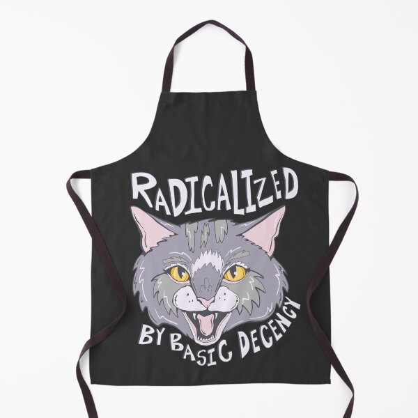Item preview, Grey Cat Basic Decency- Proud Radical Left Cat - proud progressive liberal cat designed and sold by crestfallenmermaid.