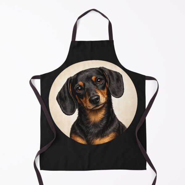 Item preview, Dachshund – Spirited Little Icon Portrait designed and sold by TheJoyfulPen.