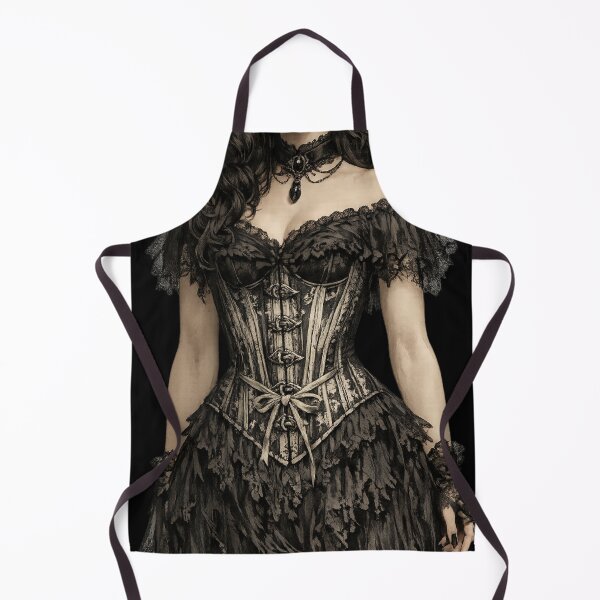 Item preview, Gothic Mourning Corset | Dark Romantic Aristocratic Silhouette designed and sold by Mouraludia.