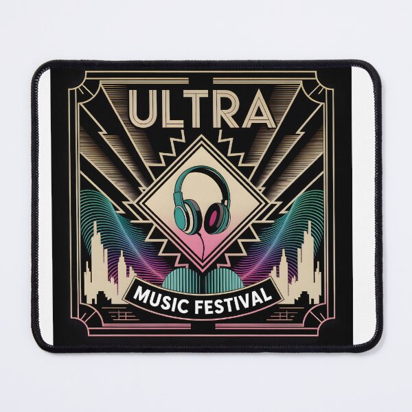 Item preview, Art Deco Ultra Music Festival Poster designed and sold by designscreators.