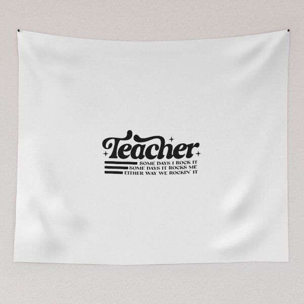 Item preview, Teacher, Some Days I Rock It Some Days It Rocks Me, Teacher Funny, Sarcastic designed and sold by Vonravenn.
