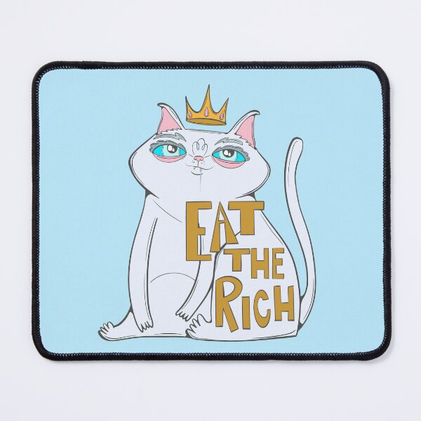 Item preview, chonky eat the rich cat - no kings protest art- cats eat the rich designed and sold by crestfallenmermaid.
