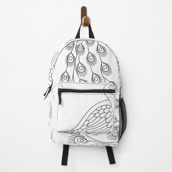 Item preview, Dancing Peacocks Doodle Art Line Drawing designed and sold by designscreators.