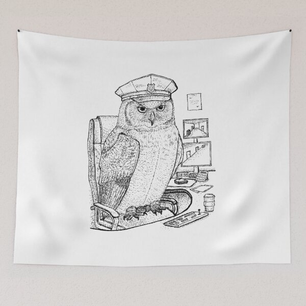 Item preview, The Night Watch: Security Owl designed and sold by wbhny.