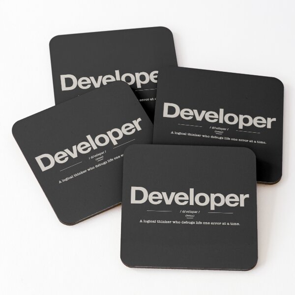 Item preview, Developer Dictionary Definition – Funny Coding Life Quote designed and sold by PixelGrafiks.
