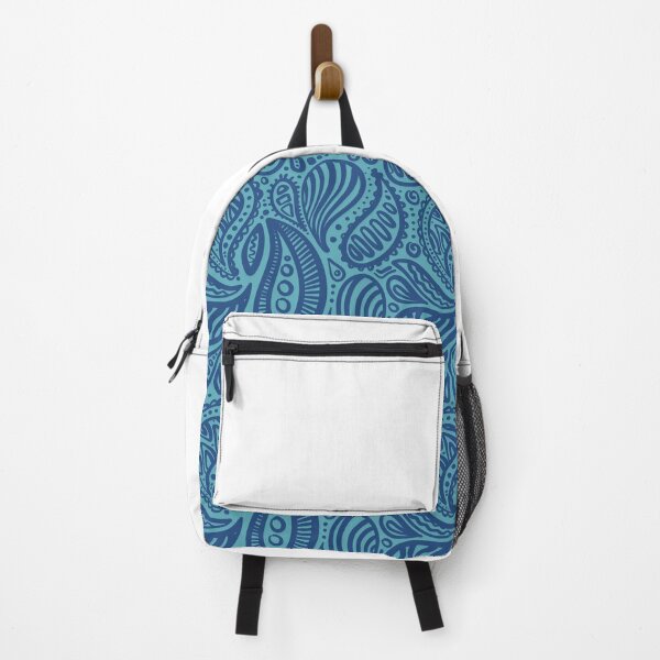 Item preview, blue Hand-Drawn Paisley Mandala Pattern designed and sold by AlyonaCo.