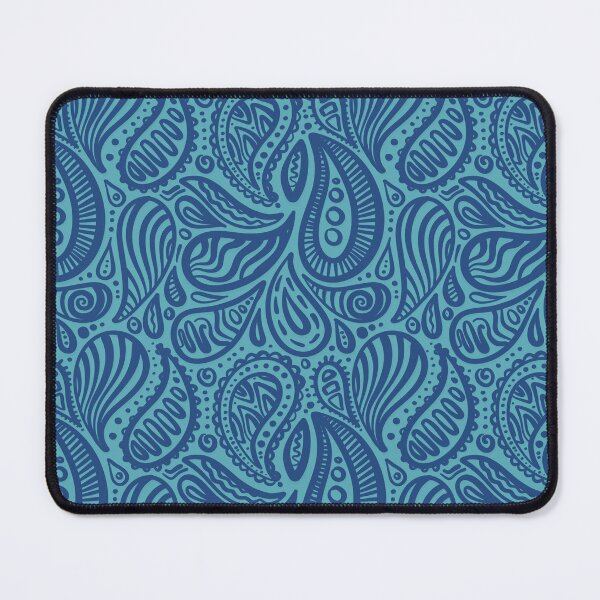 Item preview, blue Hand-Drawn Paisley Mandala Pattern designed and sold by AlyonaCo.