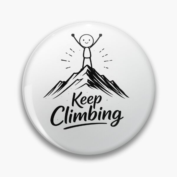 Item preview, Motivating sticker keep climbing  designed and sold by Thecozyart007.