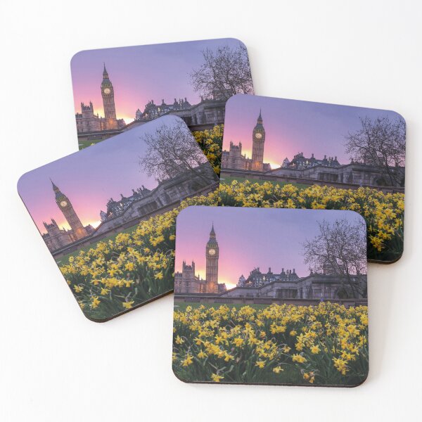 Item preview, Westminster in spring with blooming yellow daffodils designed and sold by Mauswohn.