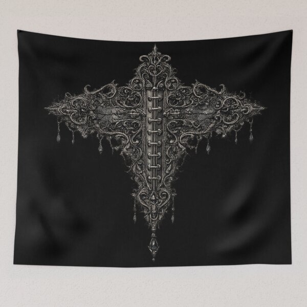 Item preview, Ornate Gothic Cross | Baroque Relic Emblem designed and sold by Mouraludia.