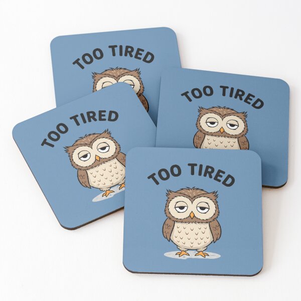 Item preview, Tired Owl Sticker | Permanently Tired Meme | Funny Exhausted Animal Shirt  designed and sold by ZyxDes.