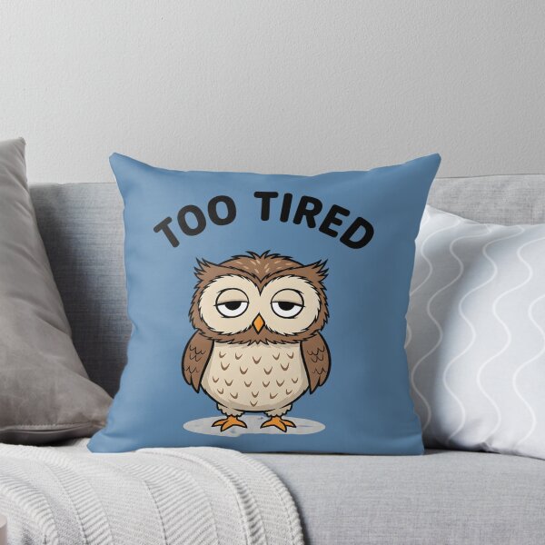 Item preview, Tired Owl Sticker | Permanently Tired Meme | Funny Exhausted Animal Shirt  designed and sold by ZyxDes.