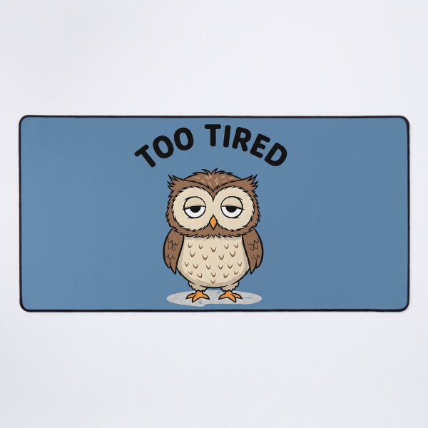 Item preview, Tired Owl Sticker | Permanently Tired Meme | Funny Exhausted Animal Shirt  designed and sold by ZyxDes.