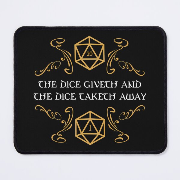 Item preview,  The Dice Giveth And Taketh Away Natural 20 And Critical Fail designed and sold by Ayhamhadidan.