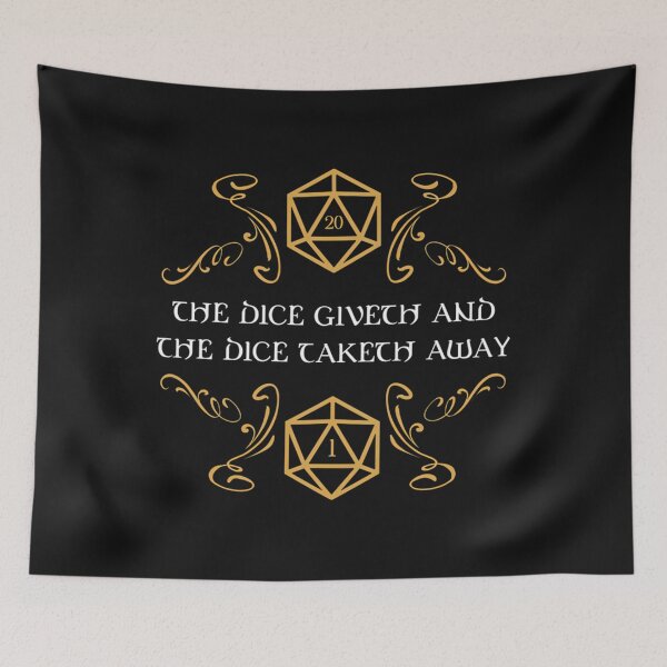 Item preview,  The Dice Giveth And Taketh Away Natural 20 And Critical Fail designed and sold by Ayhamhadidan.